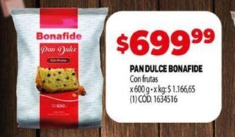 Makro Pan Dulce Bonafide oferta