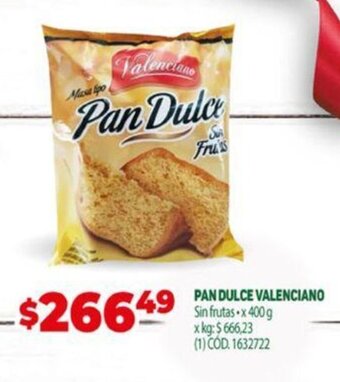 Makro Pan Dulce Valenciano oferta