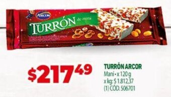 Makro Turrón Arcor oferta