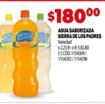 Makro Agua Saborizada Sierra De Los Padres oferta