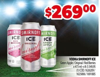 Makro Vodka Smirnoff Ice oferta