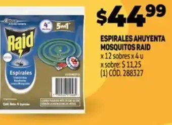 Makro Espirales Ahuyenta Mosquitos Raid oferta