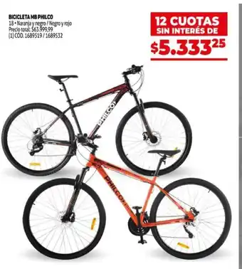Makro Bicicleta MB Philco oferta