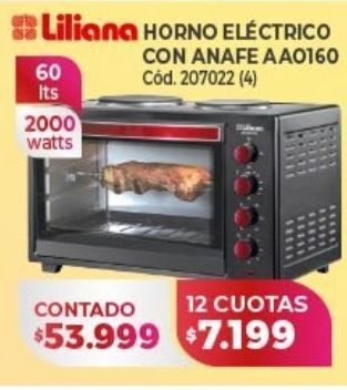 Naldo Lombardi Horno eléctrico liliana oferta