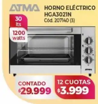 Naldo Lombardi Horno eléctrico atma oferta