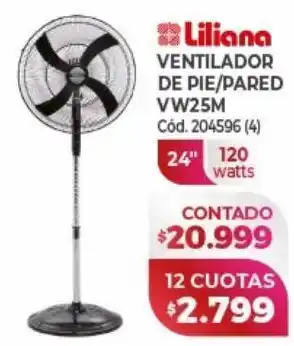 Naldo Lombardi Ventilador de pie/pared liliana oferta