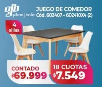 Naldo Lombardi Juego de comedor oferta