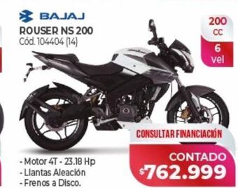 Naldo Lombardi Bajaj rouser ns 200 oferta