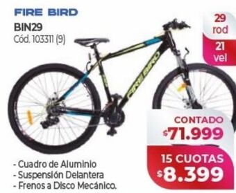 Naldo Lombardi Fire bird bin29 oferta