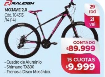 Naldo Lombardi Raleigh mojave 2.0 oferta