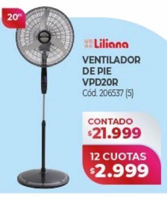 Naldo Lombardi Ventilador de pie liliana oferta
