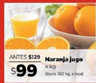 Disco Naranja jugo x kg oferta
