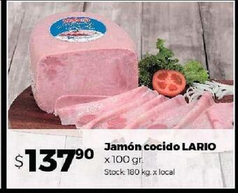 Disco Jamón cocido lario x 100g oferta