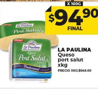 Supermayorista Vital La paulina queso port salut oferta