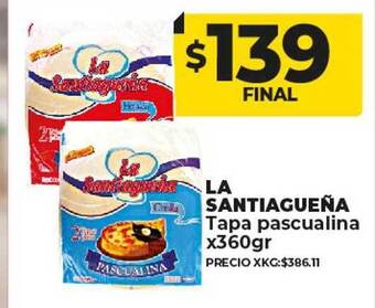 Supermayorista Vital La santiagueña tapa pascualina oferta