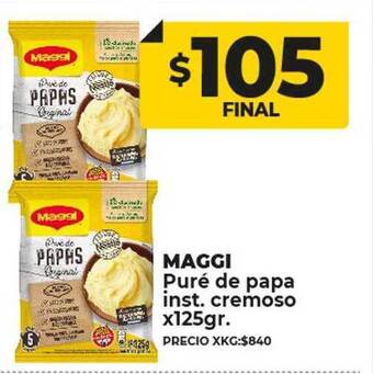 Supermayorista Vital Maggi puré de papa inst. cremoso oferta
