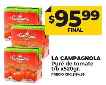 Supermayorista Vital La campagnola puré de tomate oferta