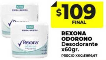 Supermayorista Vital Rexona odorono desodorante oferta