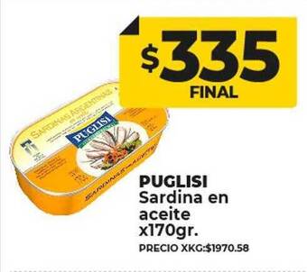 Supermayorista Vital Puglisi sardina en aceite oferta