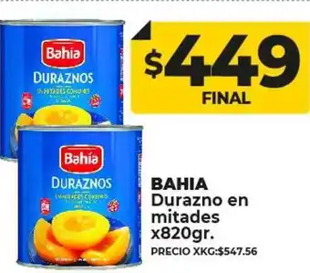 Supermayorista Vital Bahia durazno en mitades oferta