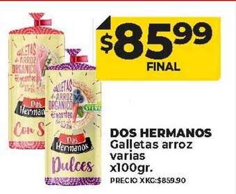 Supermayorista Vital Dos hermanos galletas arroz varias oferta