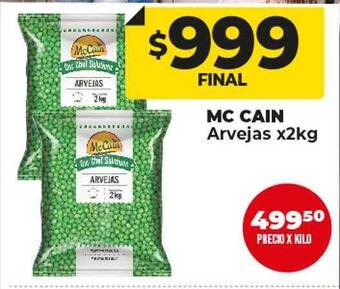 Supermayorista Vital Mc cain arvejas oferta