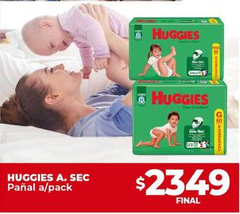 Supermayorista Vital Huggies a. sec pañal a pack oferta