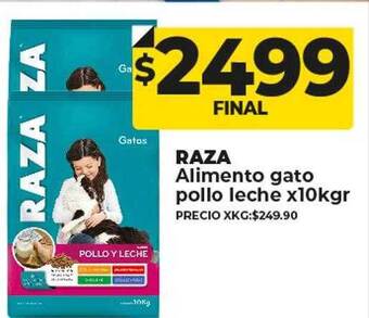 Supermayorista Vital Raza alimento gato pollo leche oferta