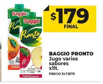Supermayorista Vital Baggio pronto jugo varios sabores oferta