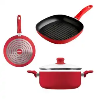 Pinturerías Rex Bateria de cocina set completo pyrex cacerola bifera sarten chica teflon oferta