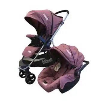 Frávega Cochecito travel system bebesit 1390 manillar rebatible oferta