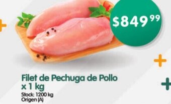 Supermercados Buenos Días Filet de Pechuga De Pollo x 1 kg oferta