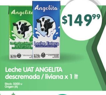 Supermercados Buenos Días Leche Uat Angelita Descremada / Liviana x 1lt oferta