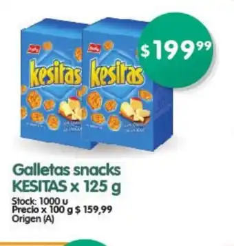 Supermercados Buenos Días Galletas Snacks Kesitas x 125g oferta