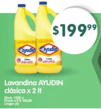 Supermercados Buenos Días Lavandina Ayudin Clásica x 2 lt oferta