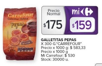 Carrefour Galletitas Pepas oferta
