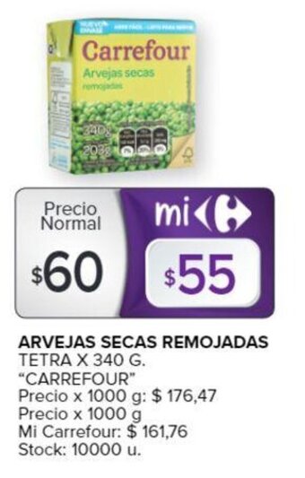 Carrefour Arvejas Secas Remojadas oferta