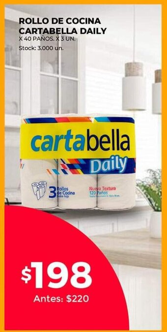 Supermercados Tadicor Rollo De Cocina Cartabella Daily oferta