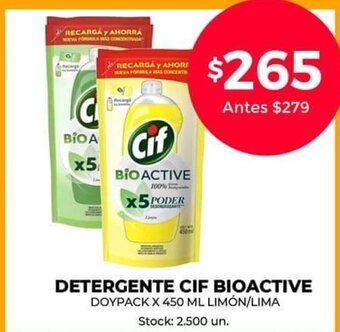 Supermercados Tadicor Detergente Cif Bioactive oferta