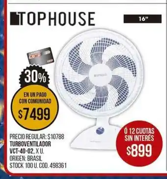 Coto Turboventilador VCT-40-02 oferta