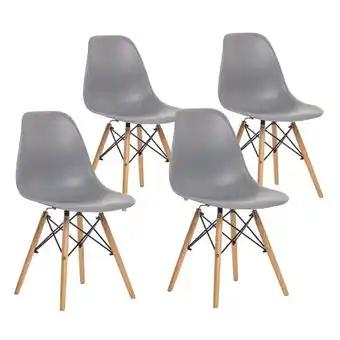 Prestigio Home combo 4 sillas de comedor eames basic oferta