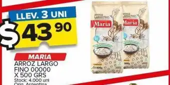 Carrefour Arroz largo maría x 500g oferta