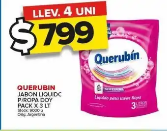 Carrefour Jabón líquido querubin x 3l oferta