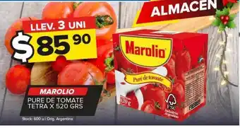 Carrefour Puré de tomate marolio x 520g oferta