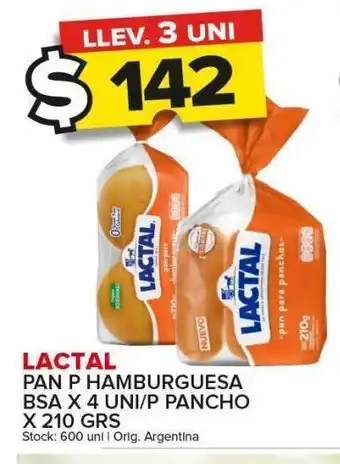 Carrefour Pan de hamburguesa lactal x 210g oferta