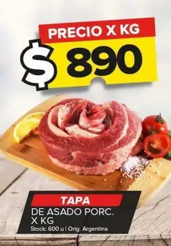 Carrefour Tapa de asado x kg oferta