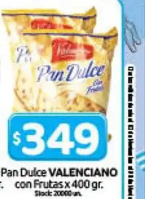 Cordiez Pan dulce valenciano con frutas oferta