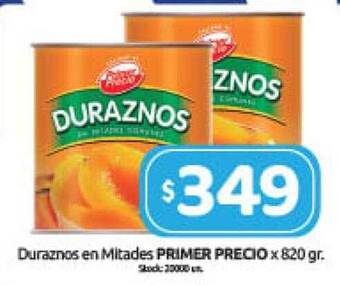 Cordiez Duraznos en mitades primer precio oferta