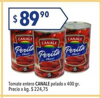 Hergo Tomate entero canale pelado oferta