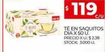 Supermercados DIA Té en saquitos dia oferta
